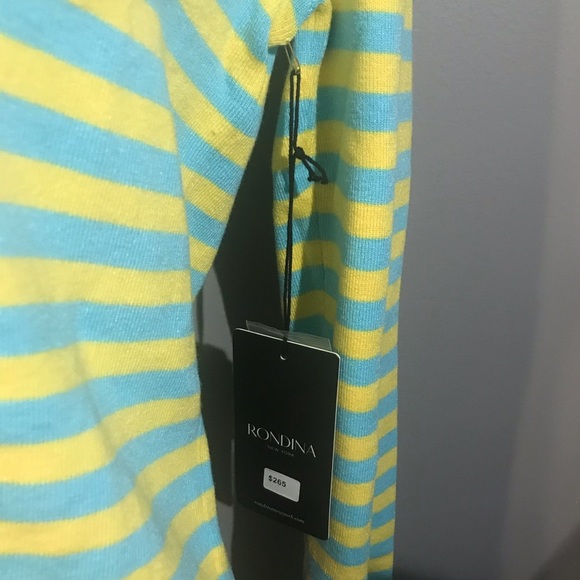 Rondina cardigan cropped striped sweater size m - Picture 2 of 7